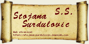 Stojana Surdulović vizit kartica